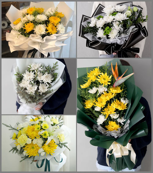 重庆云阳县蔈草乡白事花束代送